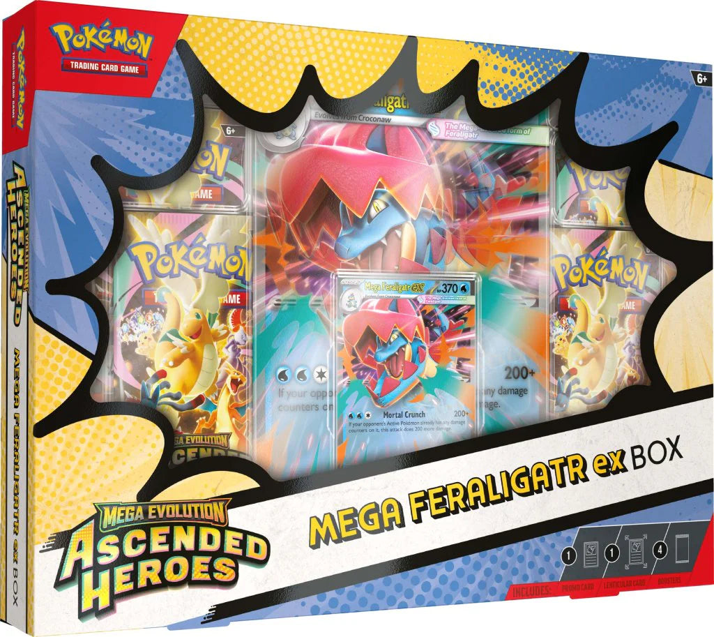Ascended Heroes Mega Feraligatr Ex Box